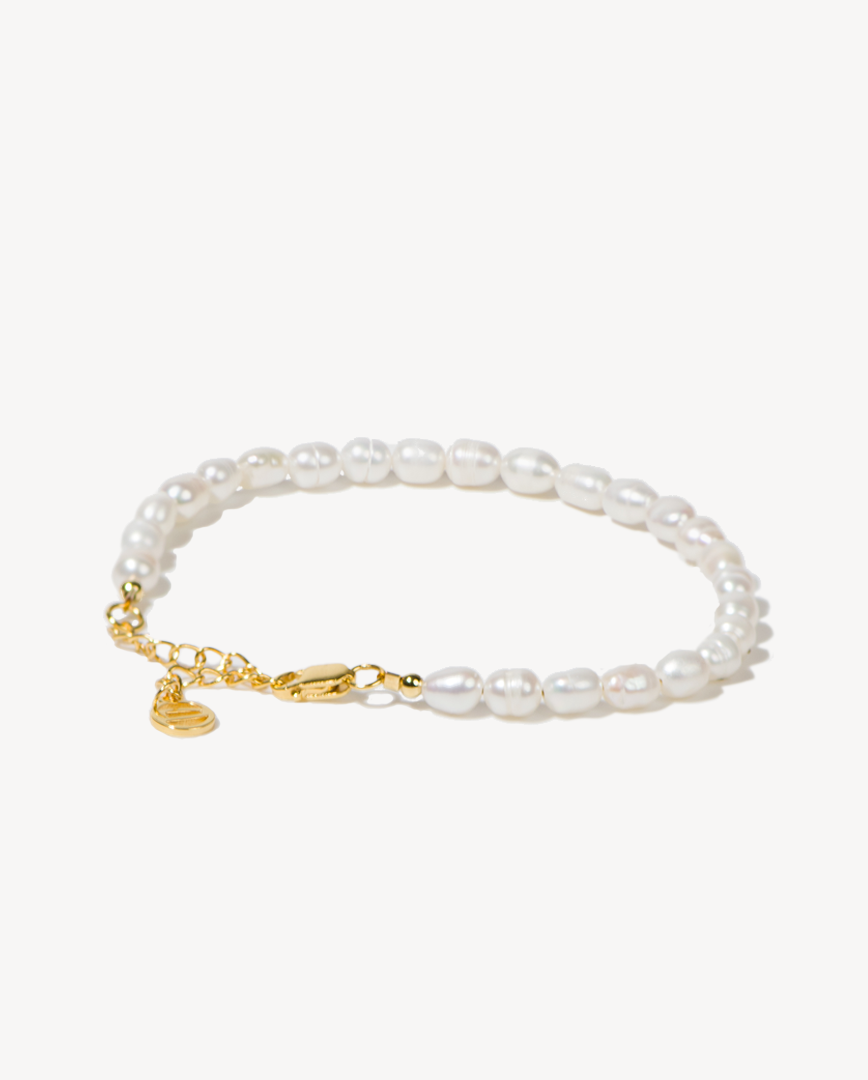 Classic Cassidy 18k Gold Vermeil Bracelet in Pearl