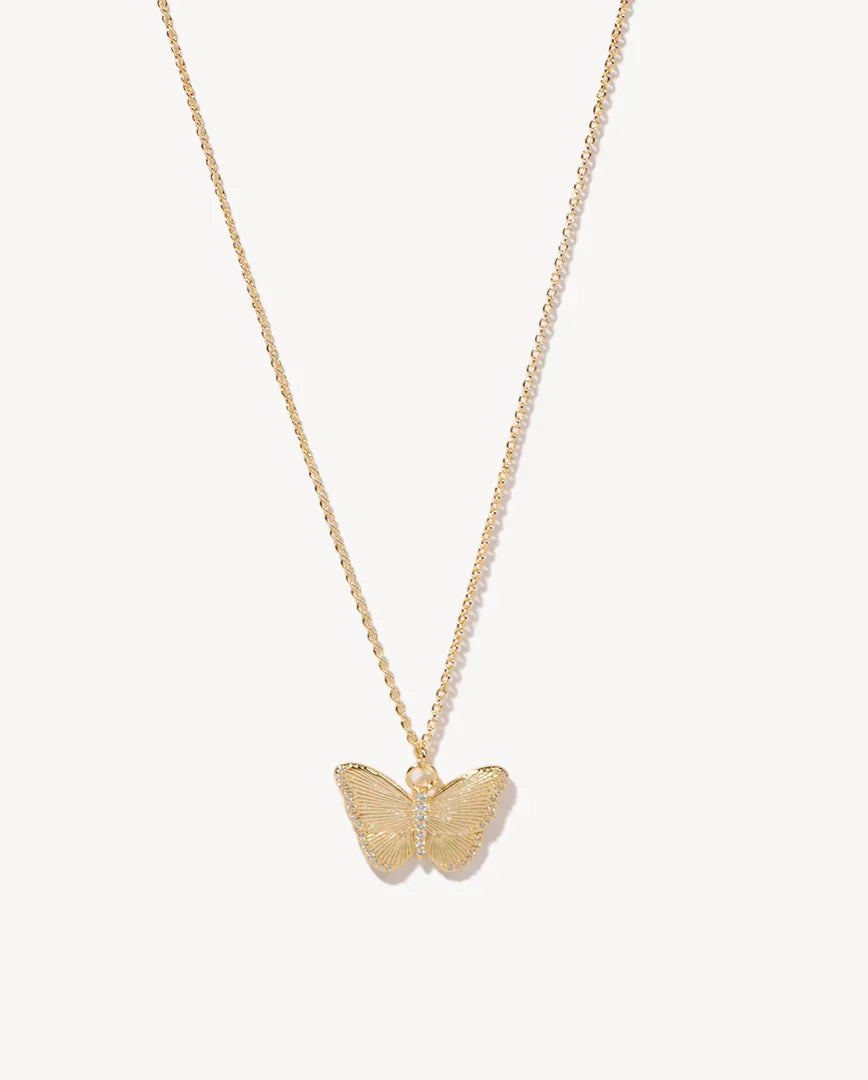 Deltora™ Aurora Butterfly Gold Crystal Necklace