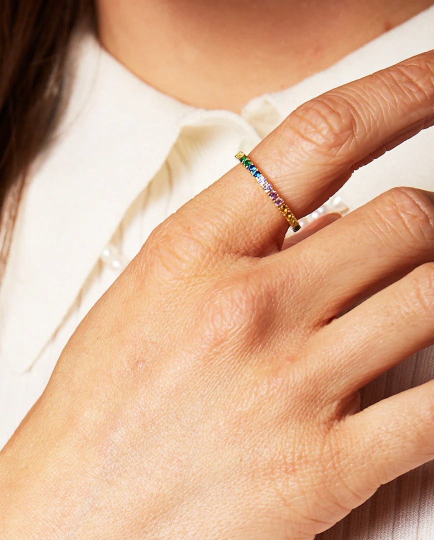 Deltora™ Iris Gold Crystal Ring