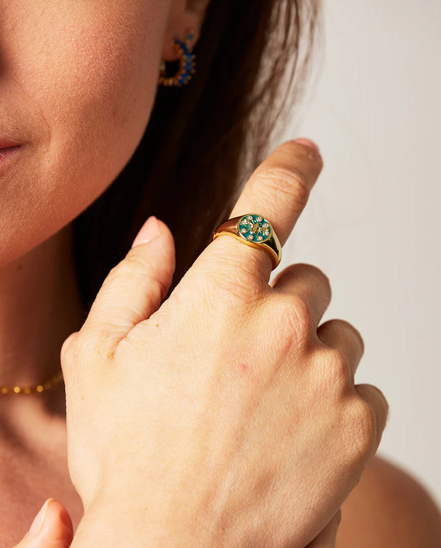 Deltora™ Classic Honey Crystal Ring in Gold
