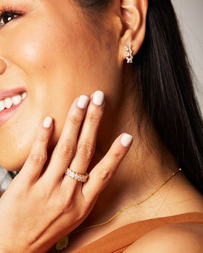 Deltora™ Mirage Gold Crystal Earrings