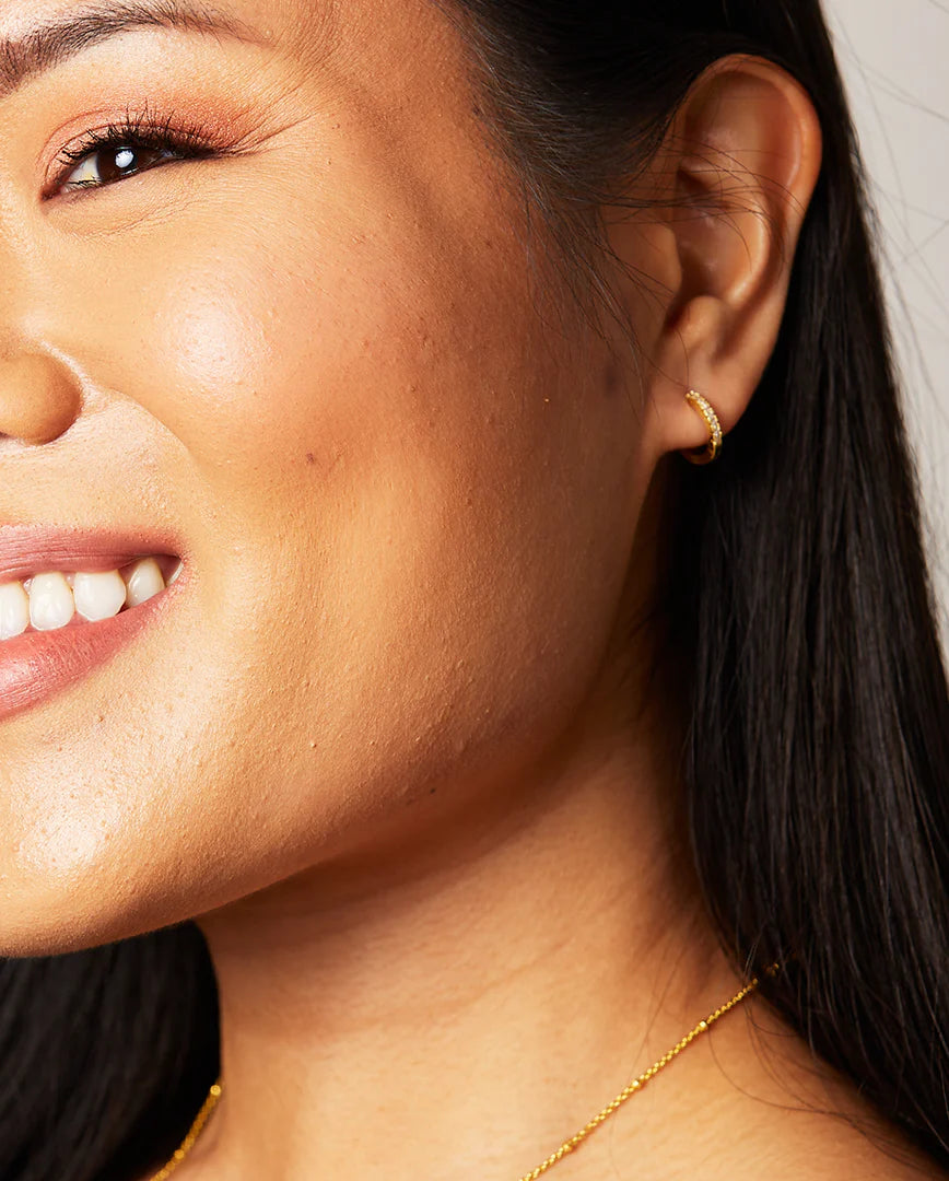 Deltora™ Cecilia Gold Pavé Crystal Earrings