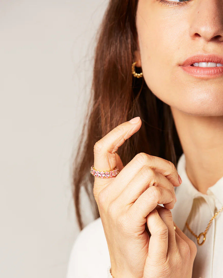 Deltora™ Nina Crystal Gold Eternity Ring
