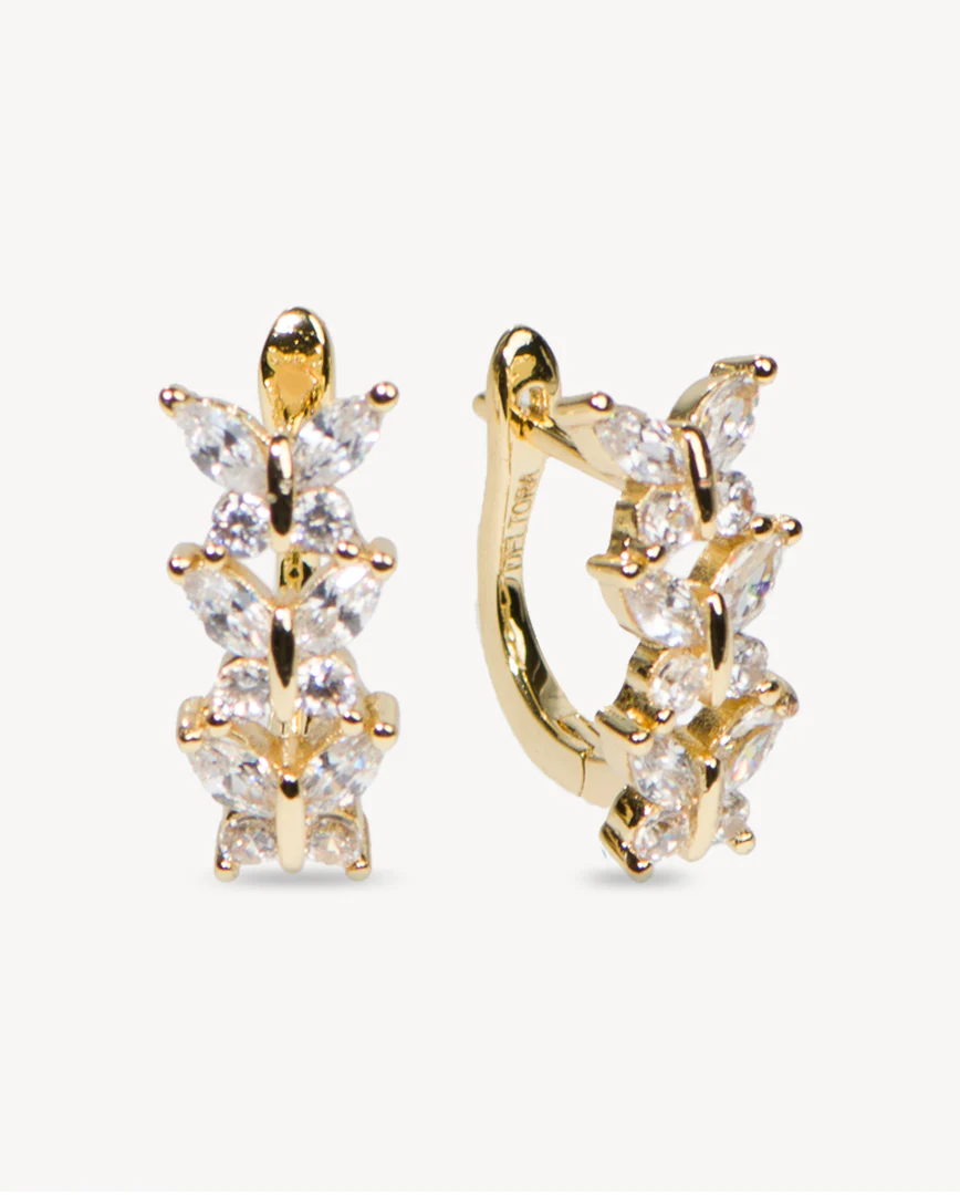 Deltora™ Mirage Gold Crystal Earrings