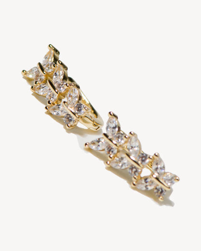 Deltora™ Mirage Gold Crystal Earrings