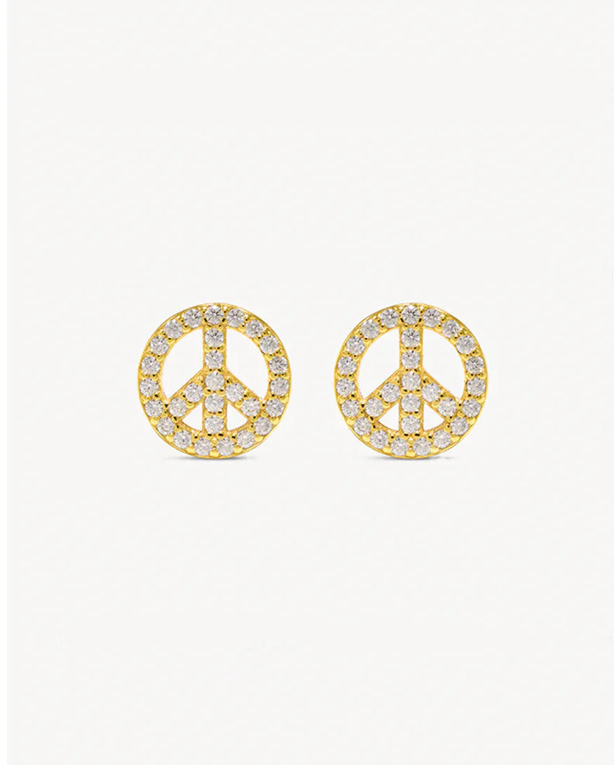 Deltora™ Peace Pavé Earrings