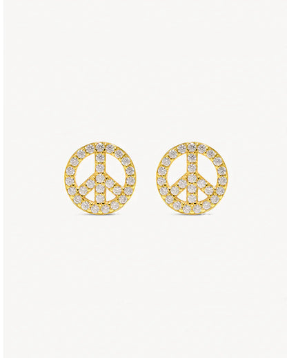Deltora™ Peace Pavé Earrings