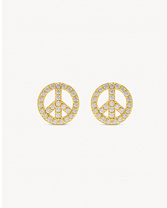 Deltora™ Peace Pavé Earrings