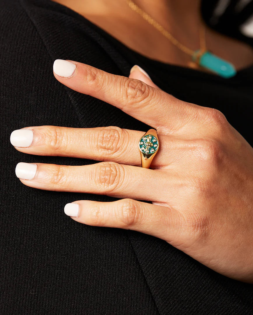 Deltora™ Classic Honey Crystal Ring in Gold
