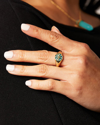 Deltora™ Classic Honey Crystal Ring in Gold