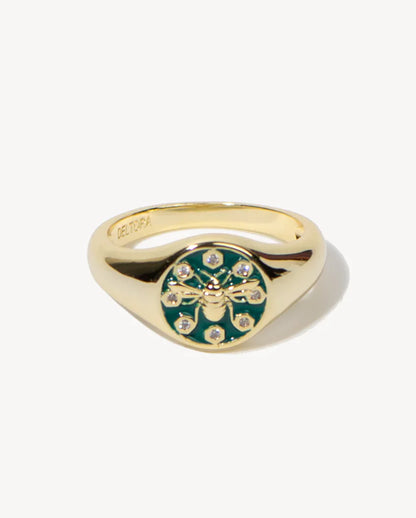 Deltora™ Classic Honey Crystal Ring in Gold