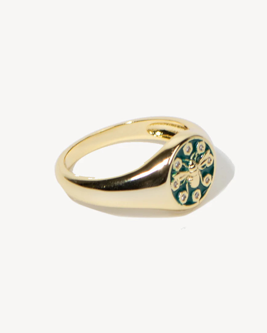 Deltora™ Classic Honey Crystal Ring in Gold