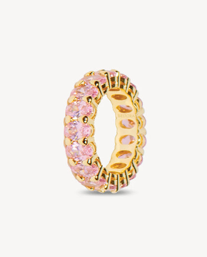 Deltora™ Nina Crystal Gold Eternity Ring