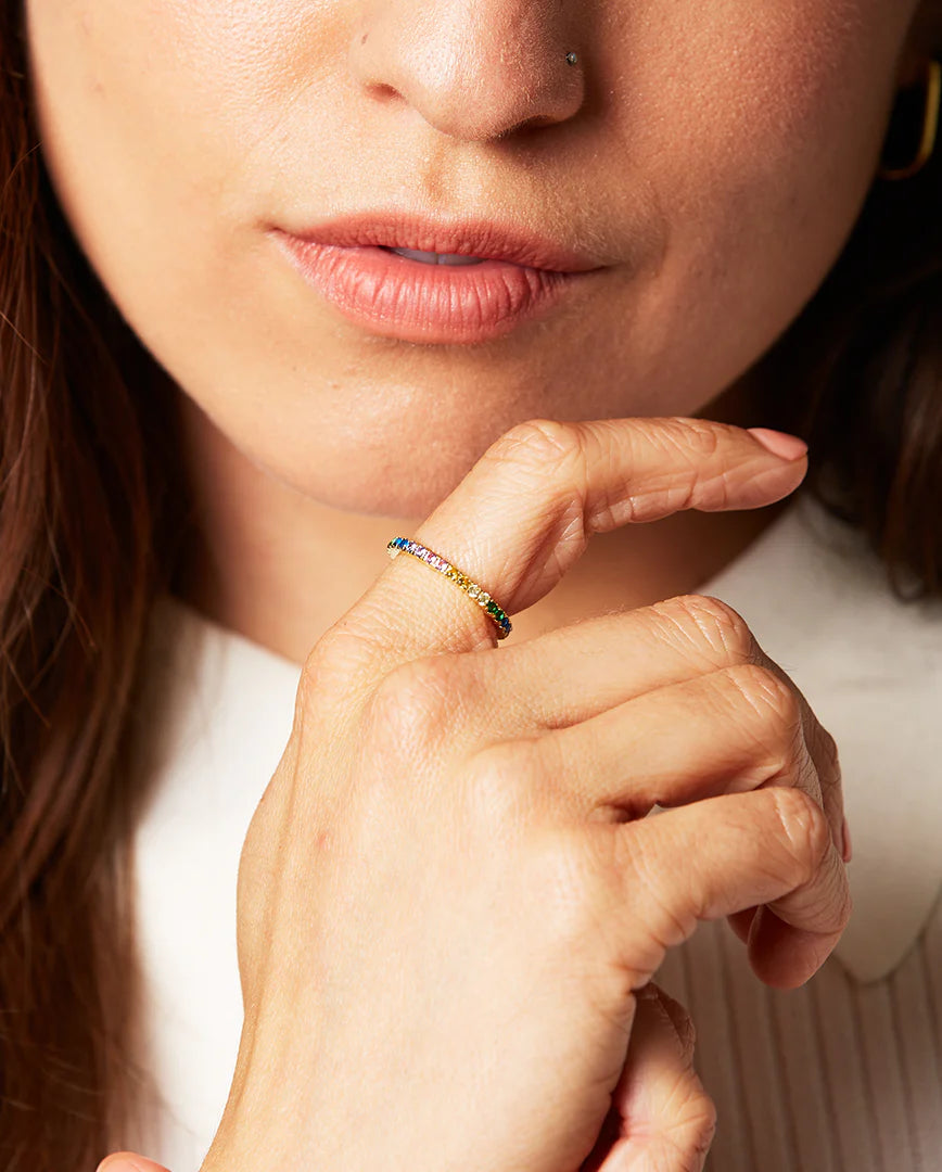Deltora™ Iris Gold Crystal Ring
