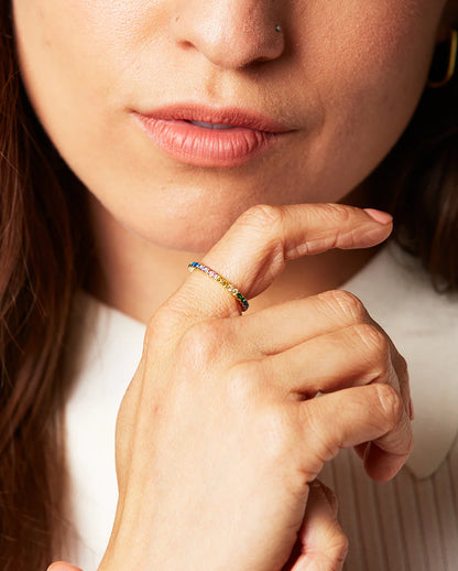 Deltora™ Iris Gold Crystal Ring