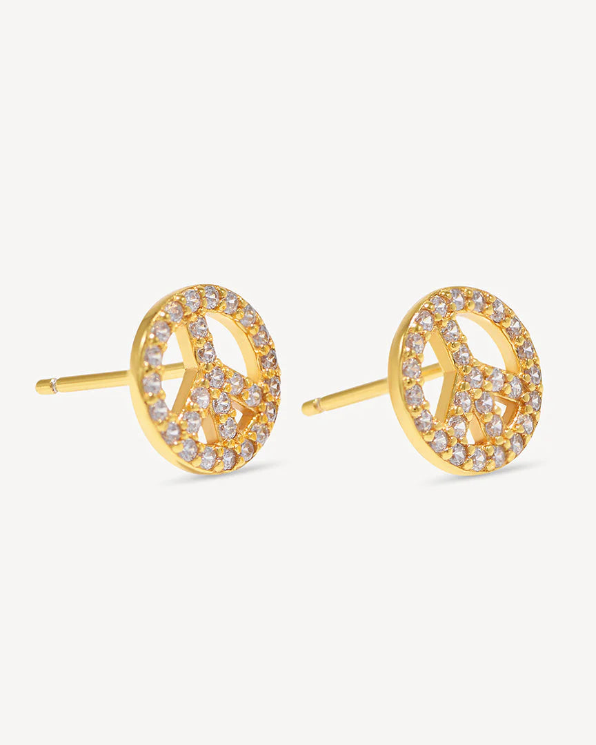 Deltora™ Peace Pavé Earrings