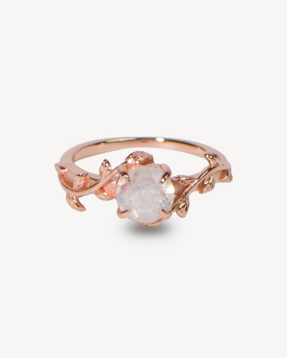 Celestial Madrid 18k Rose Gold Vermeil Ring in Moonstone - Deltora