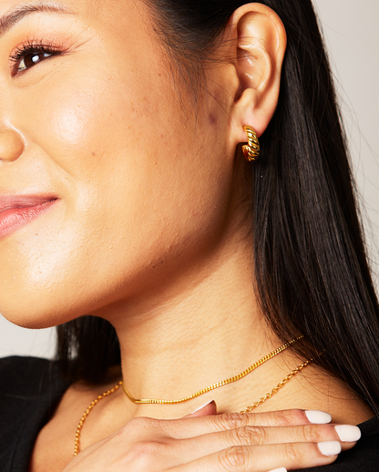 Deltora™ Classic Waveform Earrings in 18k Gold Vermeil